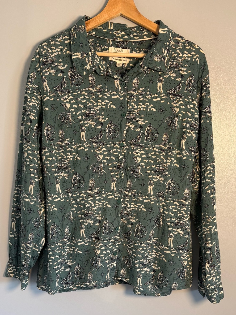 SEASALT Cornwall Larissa Shirt organic cotton size 14